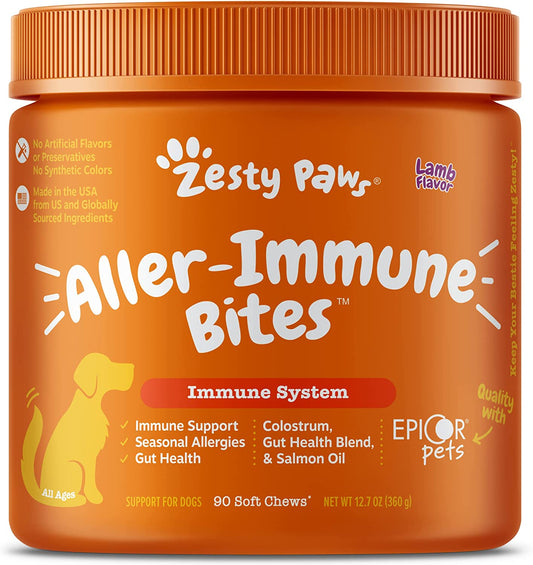 Zesty Paws Probiotics for Dogs - Digestive Enzymes for Gut Flora, Digestive Health