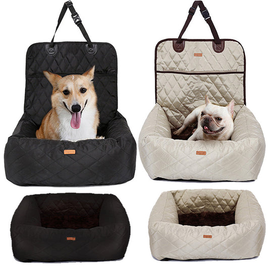 Pet Carrier Folding Car Seat Pad Thickened Multi-purpose