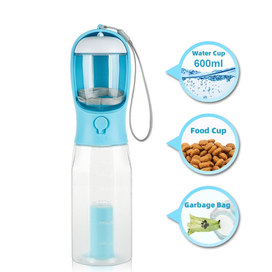Portable Pet Water Bottle and Food Feeder