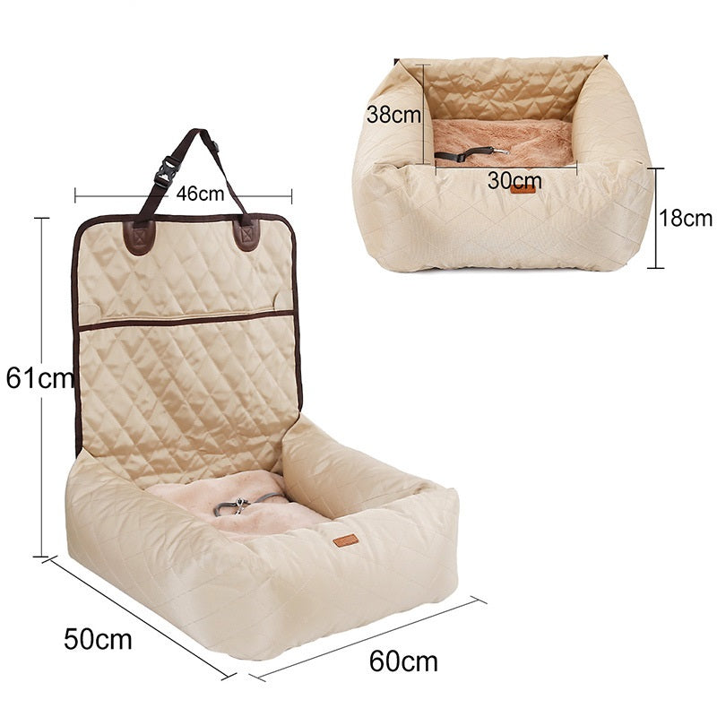 Pet Carrier Folding Car Seat Pad Thickened Multi-purpose