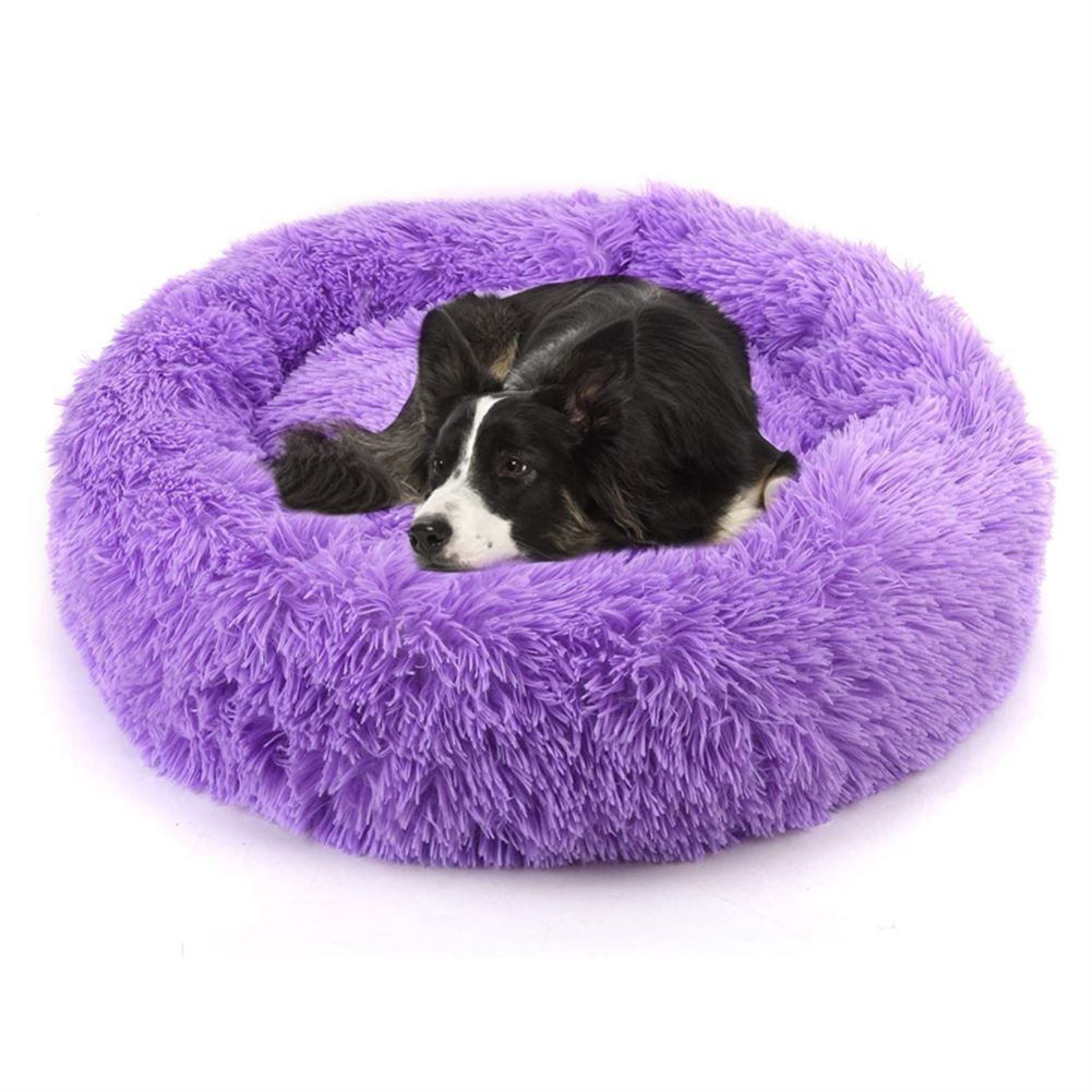 Doghouse plush round pets keep warm in autumn and winter