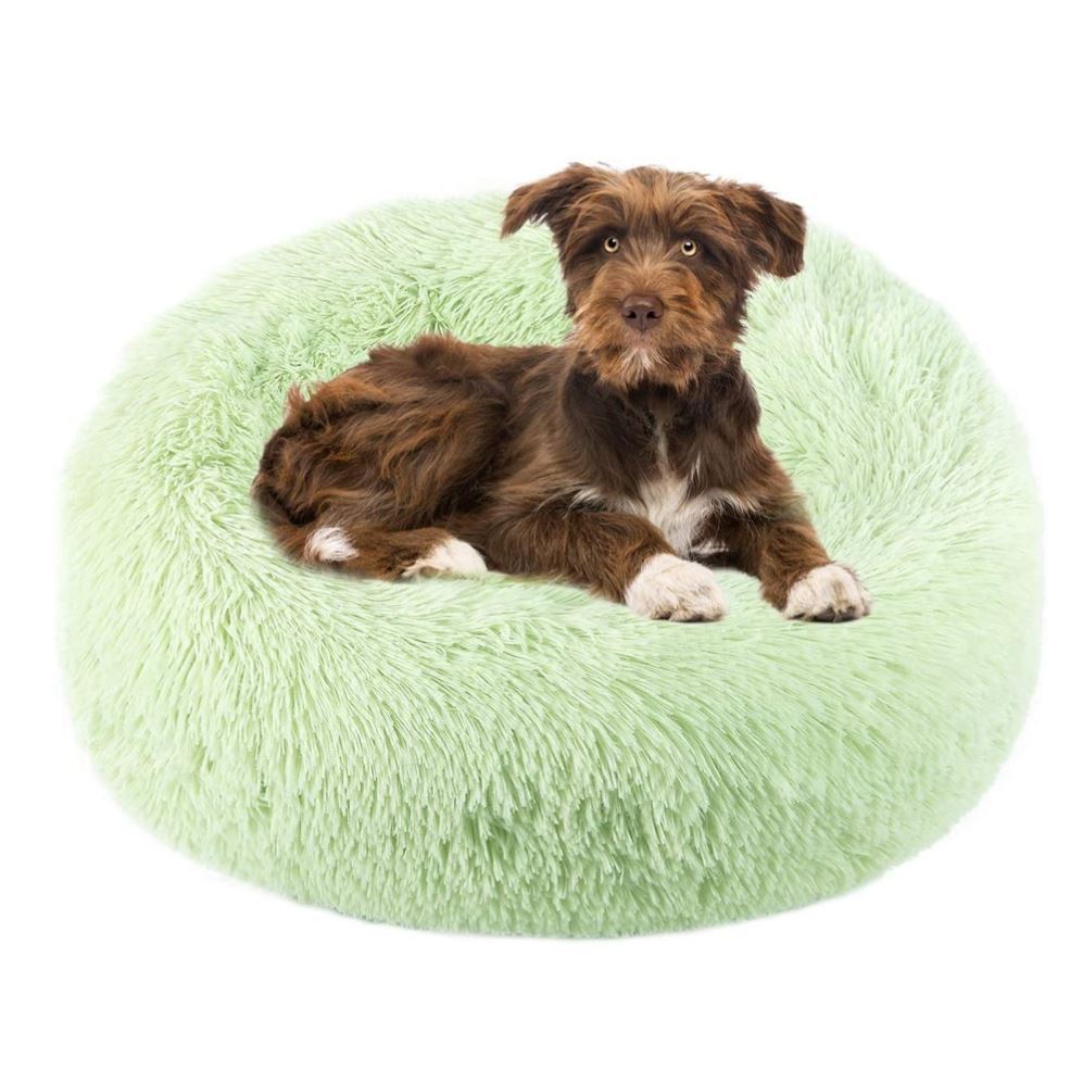 Doghouse plush round pets keep warm in autumn and winter