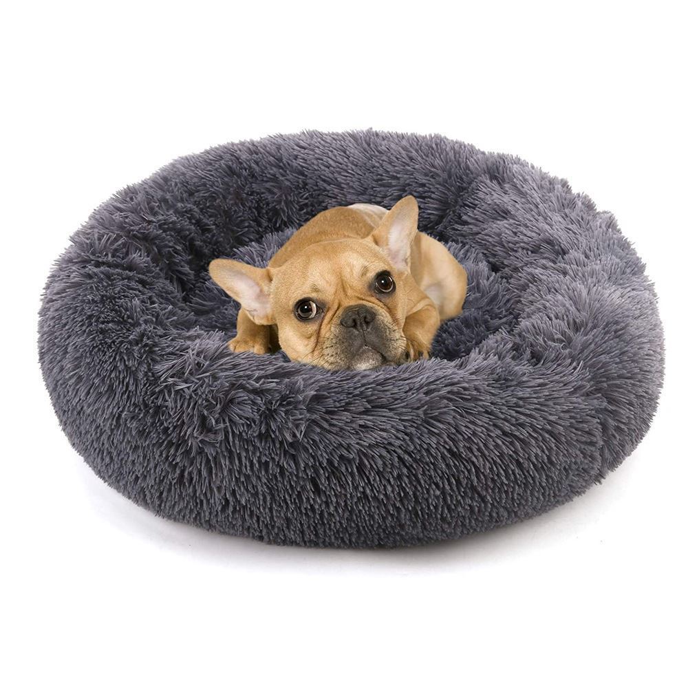 Doghouse plush round pets keep warm in autumn and winter