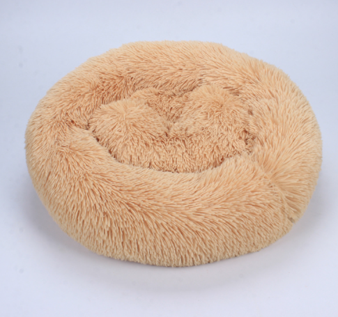 Doghouse plush round pets keep warm in autumn and winter